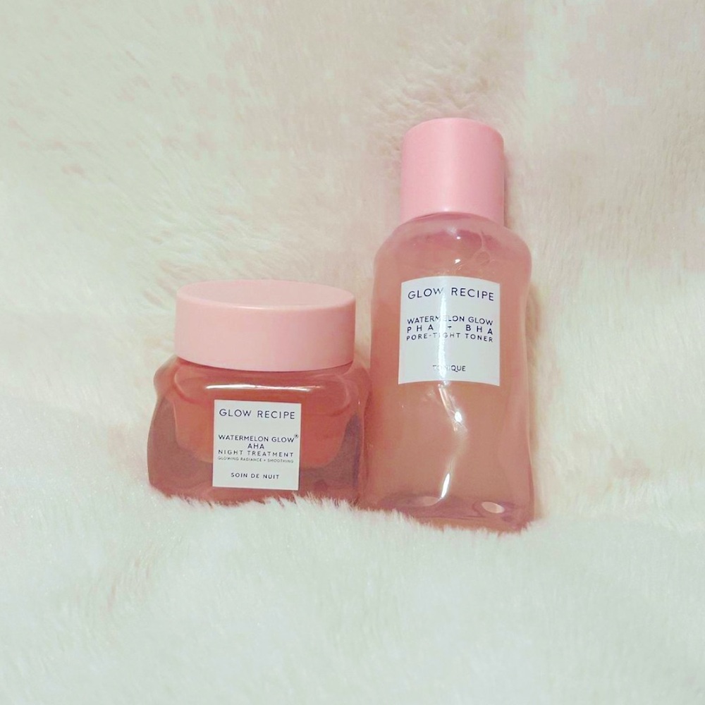 Glow Recipe Watermelon Glow Pore Tight Toner and Watermelon Glow Night Treatment
